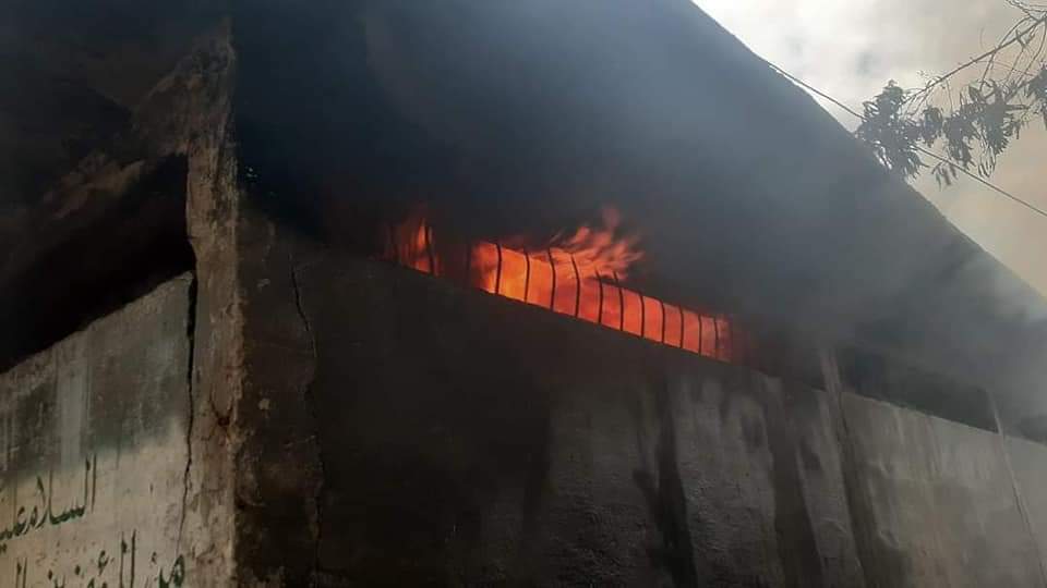 حريق منيا القمح 2