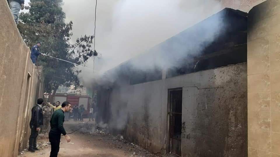 حريق منيا القمح 6