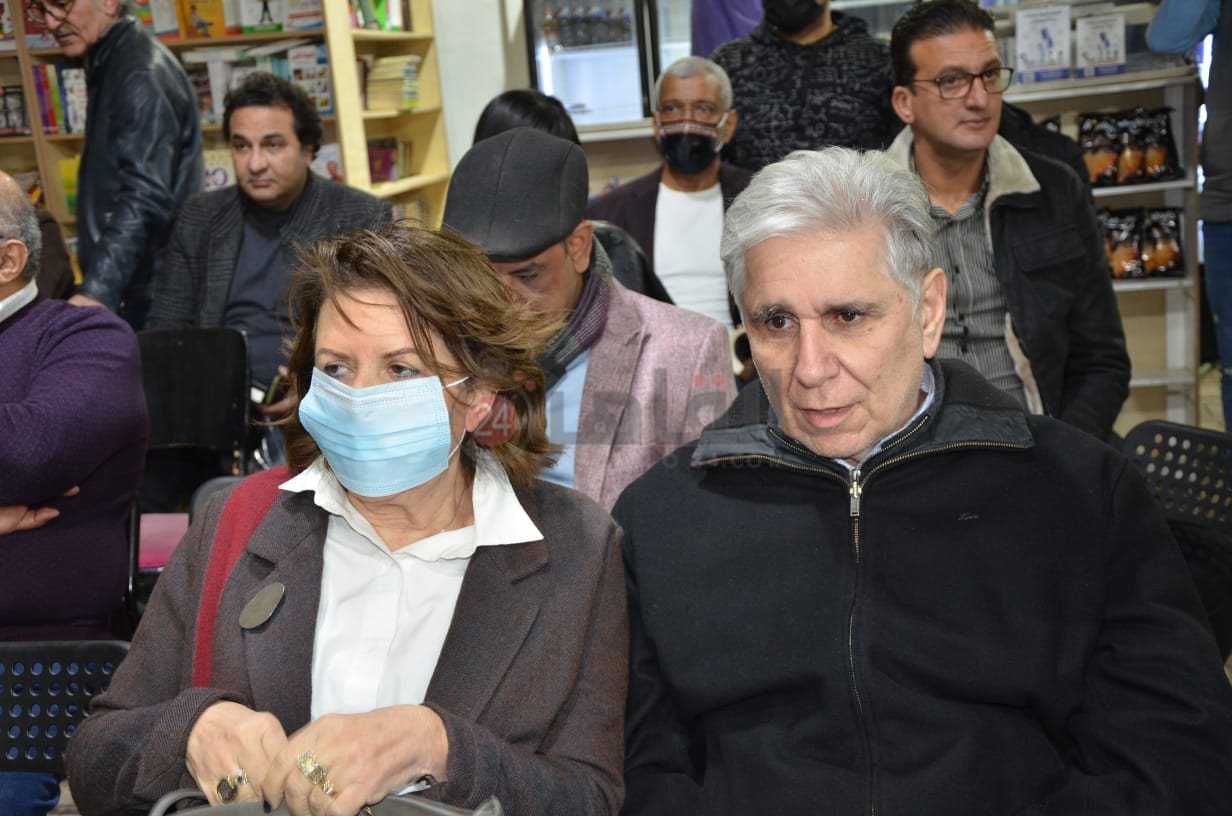 جابي خوري وحرمه خلال الندوة