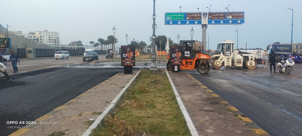 مديرية الطرق تكثف أعمال رصف الطرق