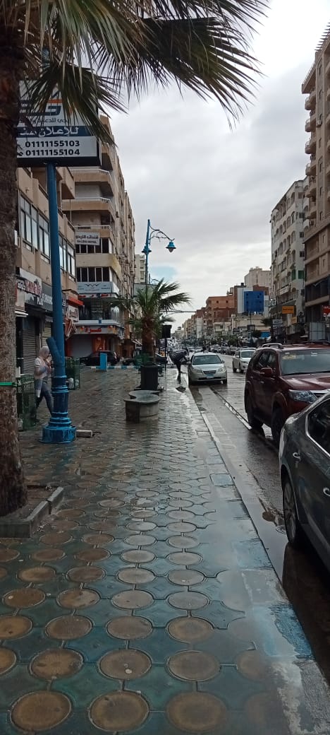 سقوط أمطار في الفيوم