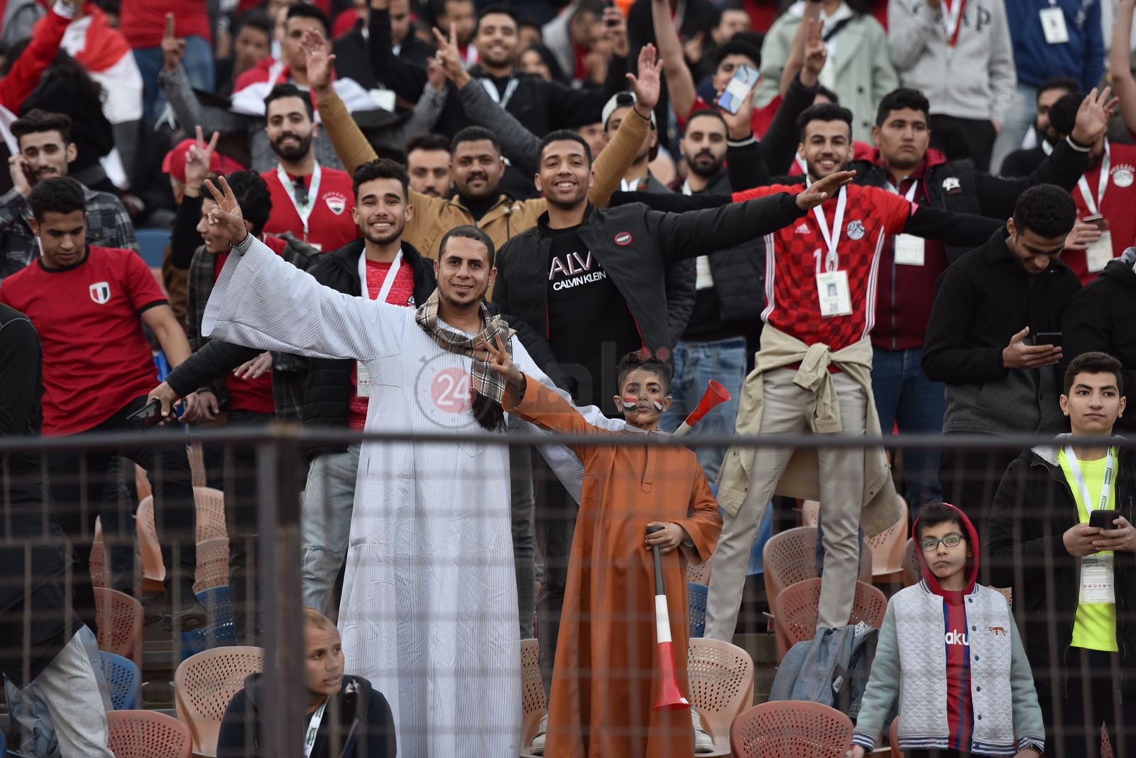 الجماهير في مباراة مصر والسنغال