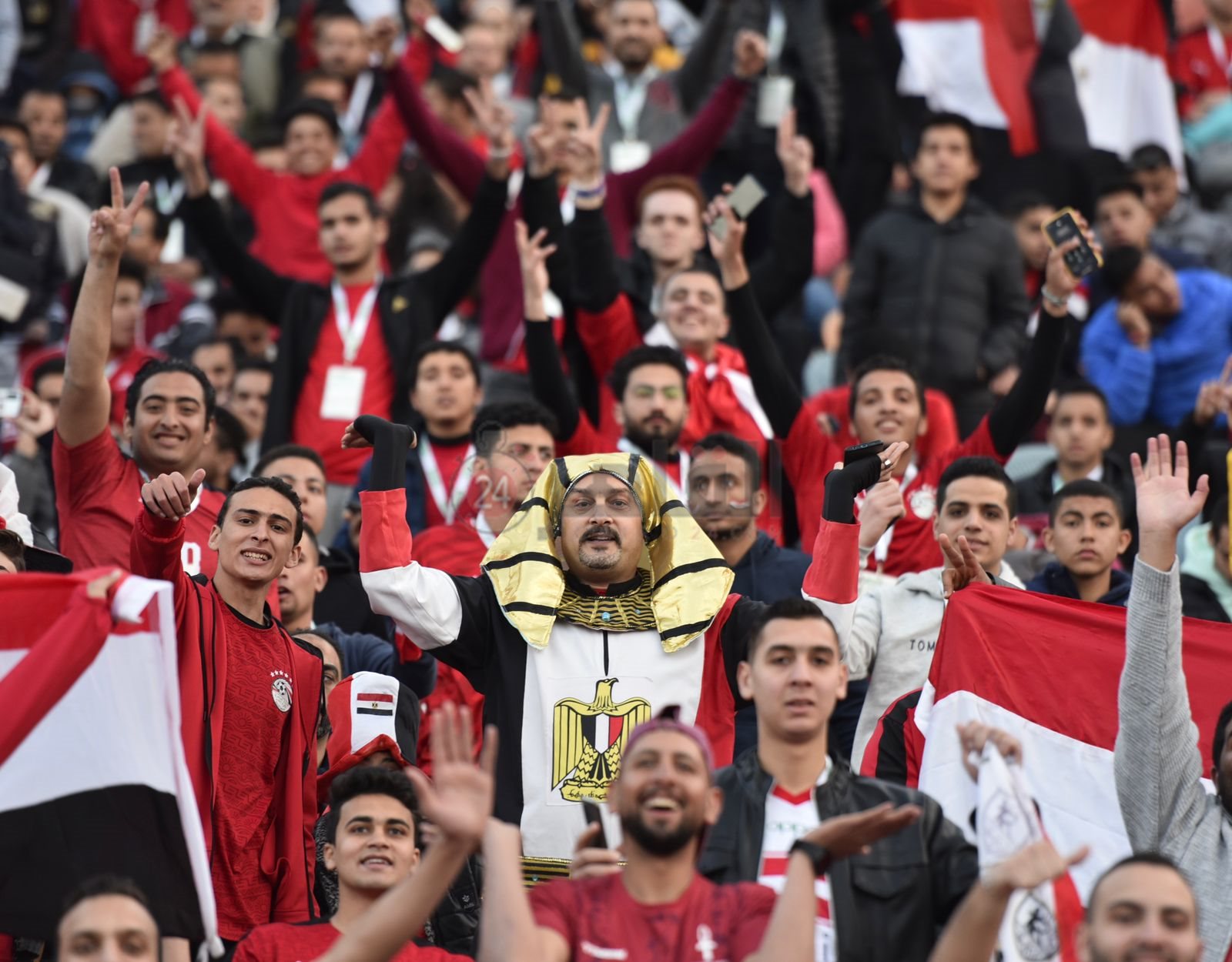 الجماهير في مباراة مصر والسنغال