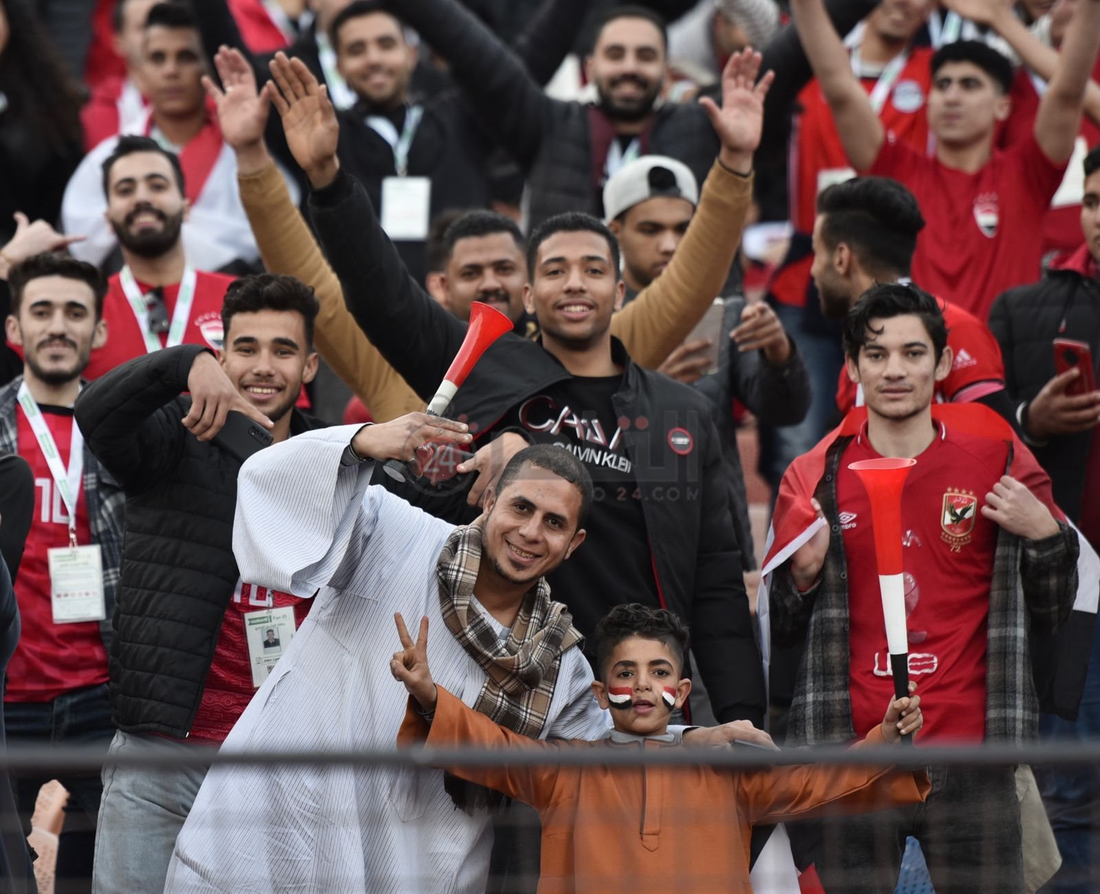 الجماهير في مباراة مصر والسنغال