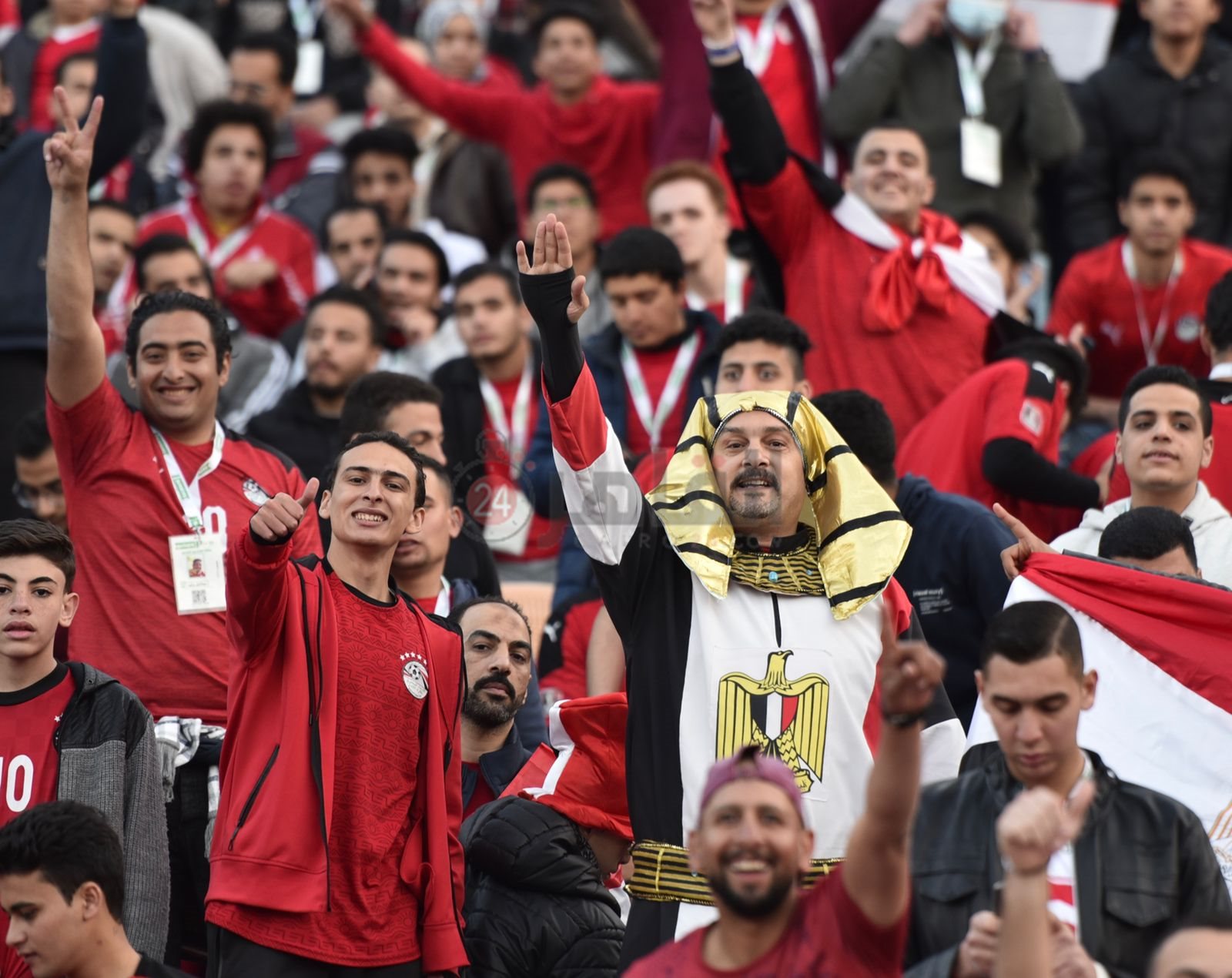 الجماهير في مباراة مصر والسنغال