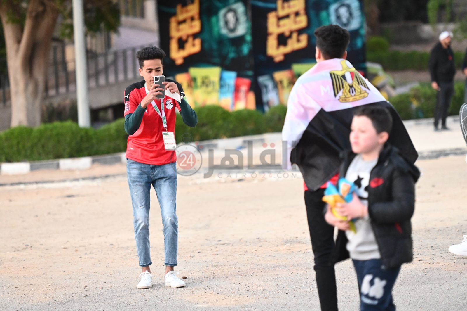 الجماهير في مباراة مصر والسنغال (1)