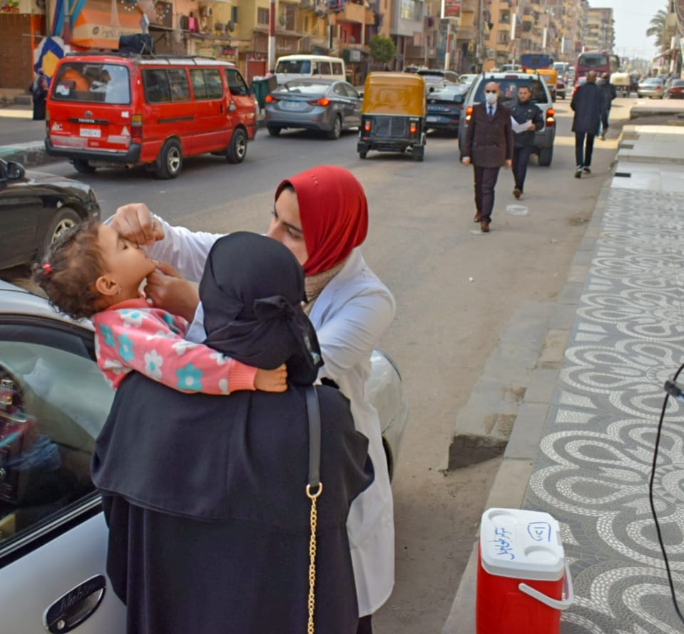 الحملة القومية للتطعيم ضد شلل الأطفال بالشرقية 01