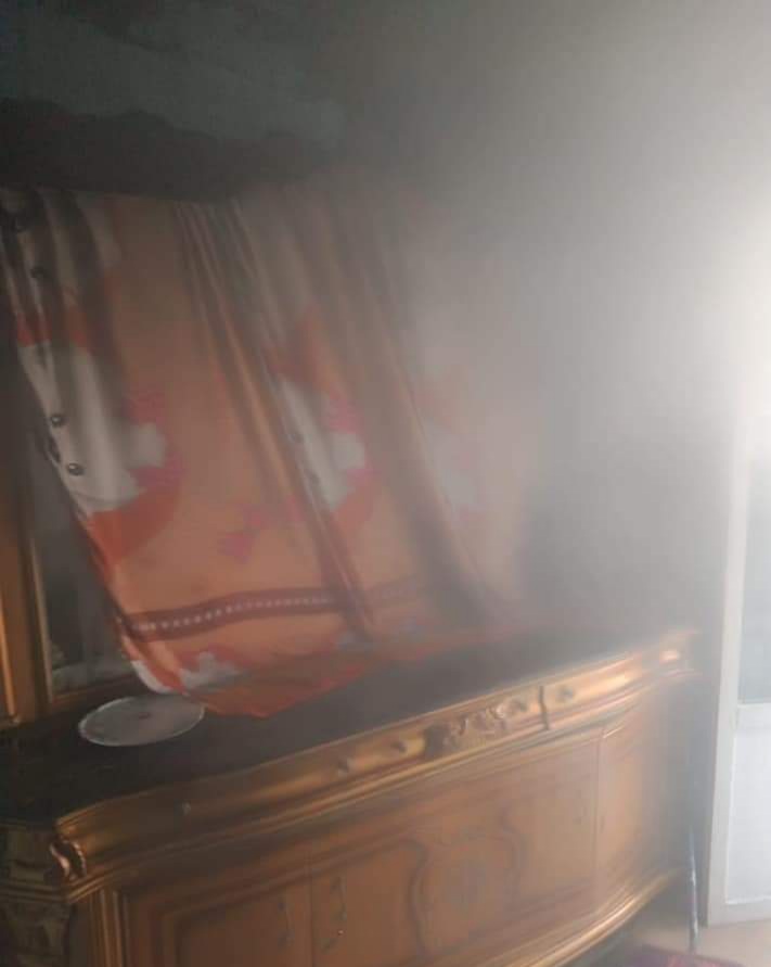 حريق بشقة سكنية في الإسكندرية 