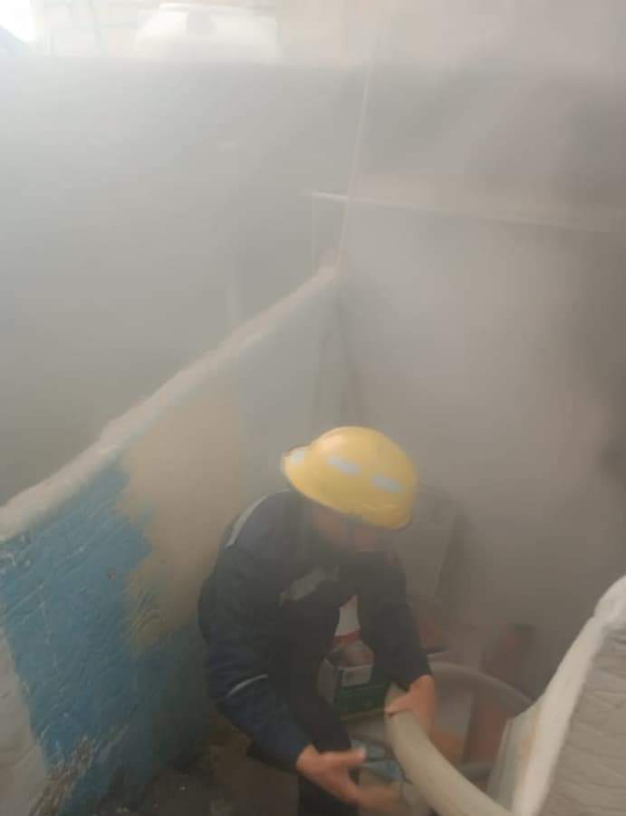 حريق بشقة سكنية في الإسكندرية 