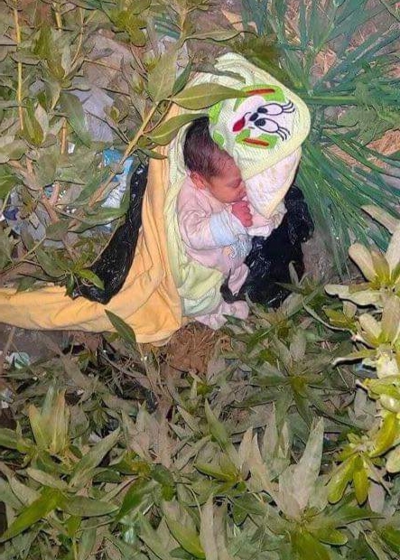 الطفل وقت العثور عليه