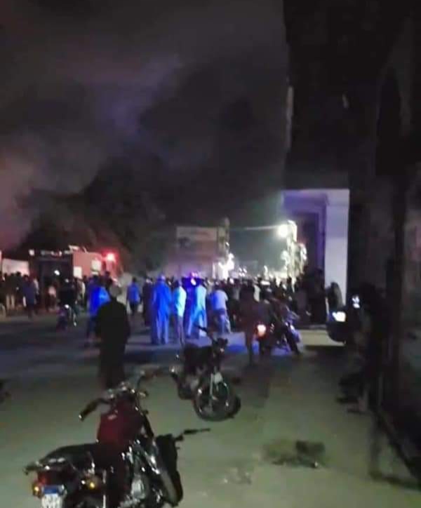 حريق ورشة سيارات  بالأقصر 