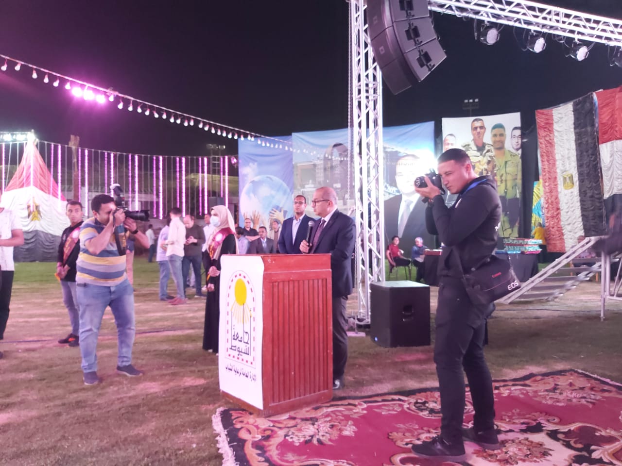 احتفالات جامعة أسيوط بذكرى العاشر من رمضان 