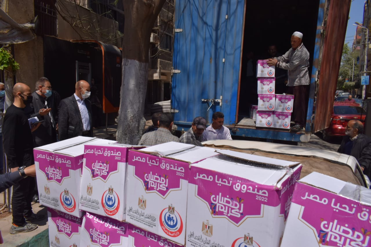 توزيع كرتونة رمضان الخير بالشرقية