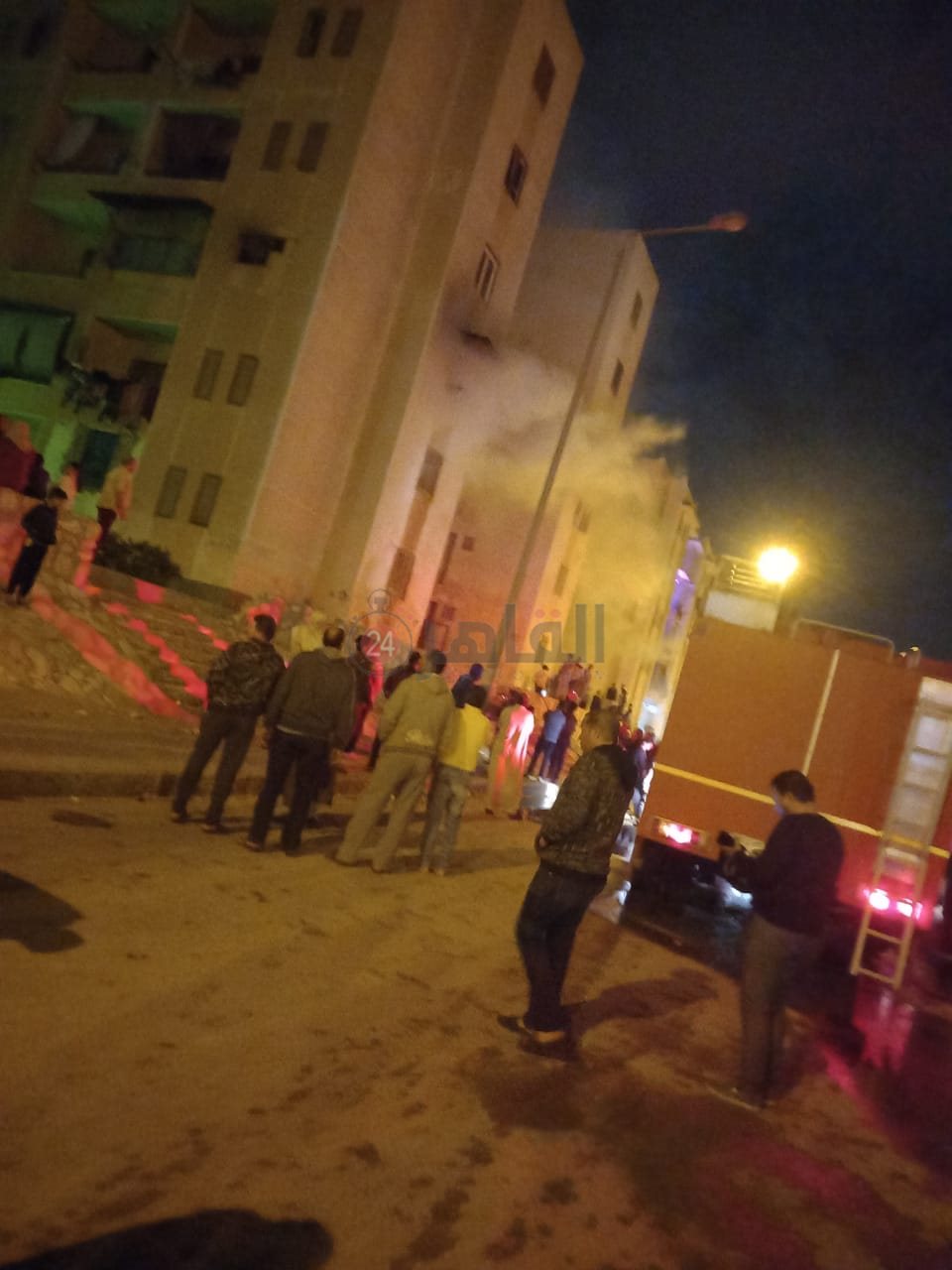 حريق وحدة سكنية بالعاشر من رمضان 2