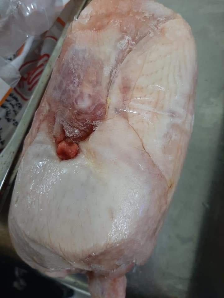 فراخ غير صالحة للاستهلاك الادمي