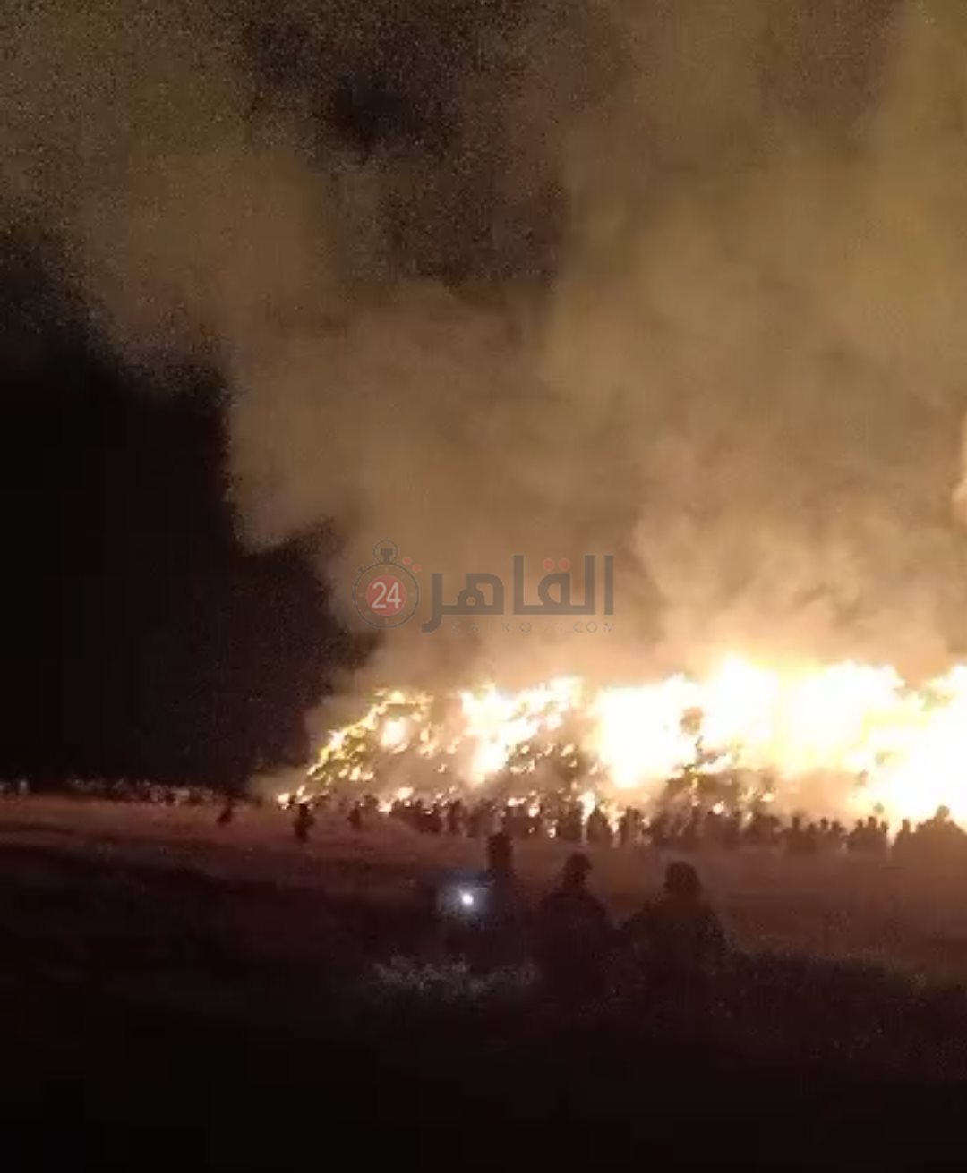 حريق شونة قش بالشرقية 2