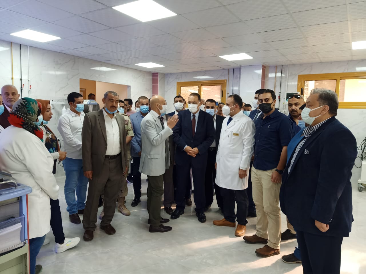 افتتاح أعمال تطوير مستشفى الزقازيق العام 04