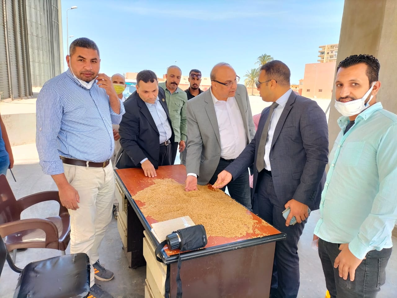 الرقابة الإدارية تتابع توريد الأقماح للصوامع في الإسكندرية 