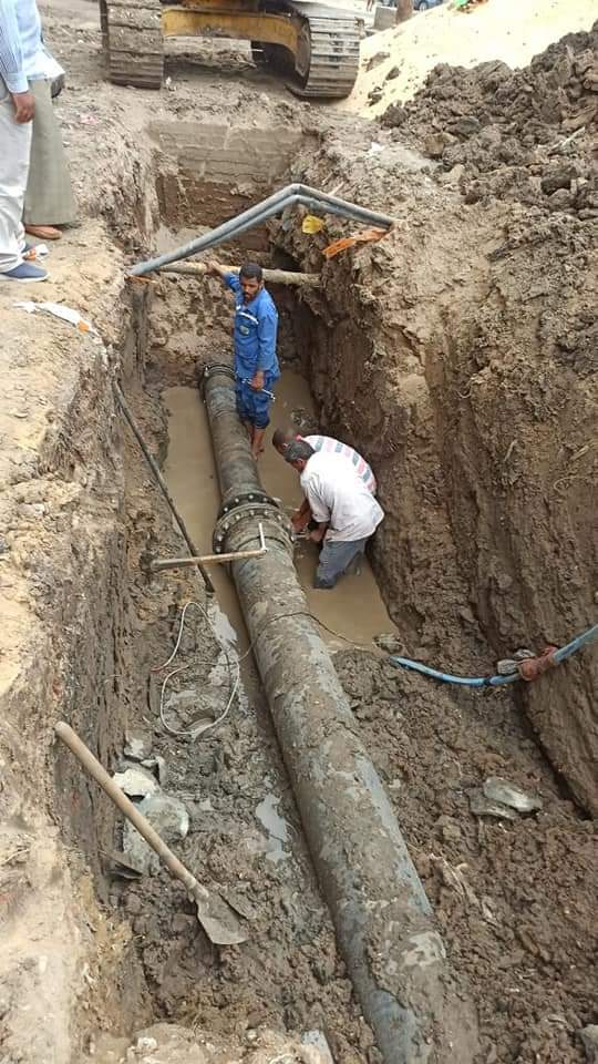 بدء أعمال تحويل المرافق في الفيوم