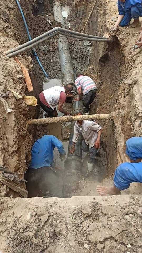 بدء أعمال تحويل المرافق في الفيوم