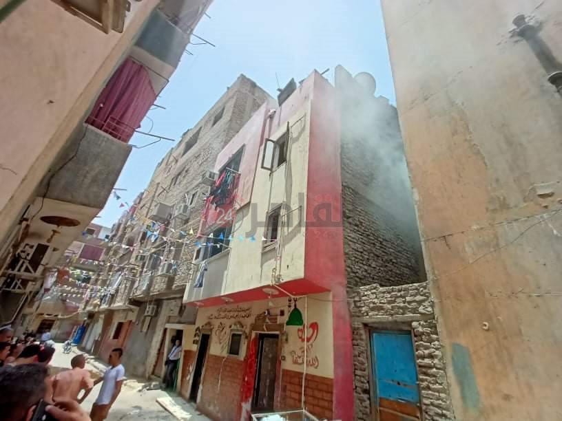 حريق شقة الأقصر
