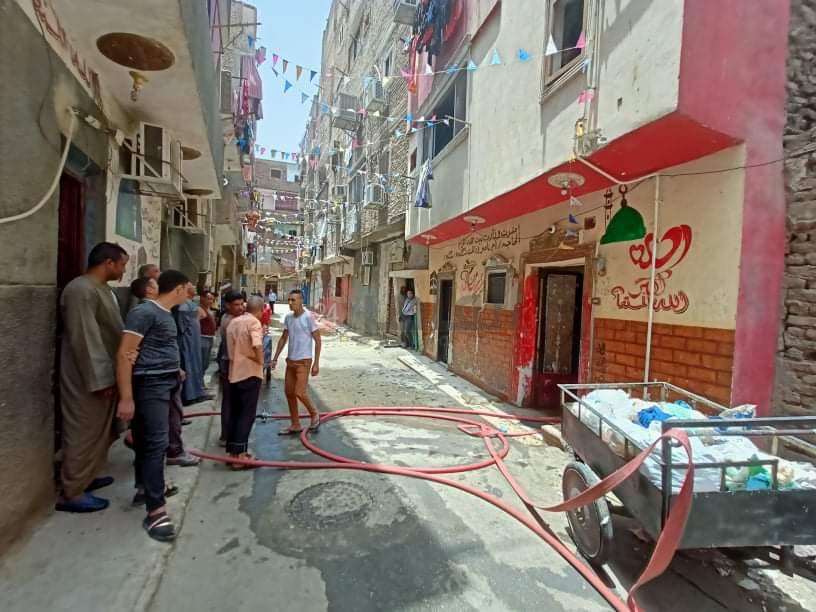 حريق شقة الأقصر