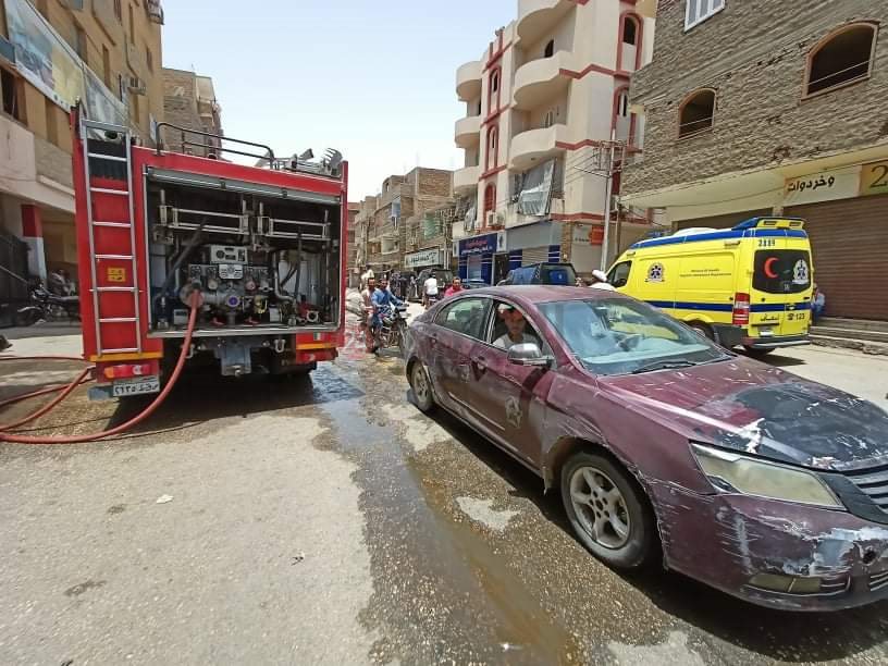 حريق شقة الأقصر