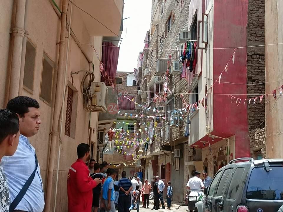 حريق شقة الأقصر