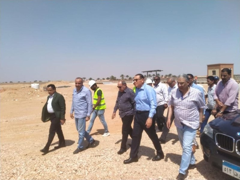 جولة محافظ الشرقية لتفقد أعمال إنشاء مدفن بلبيس