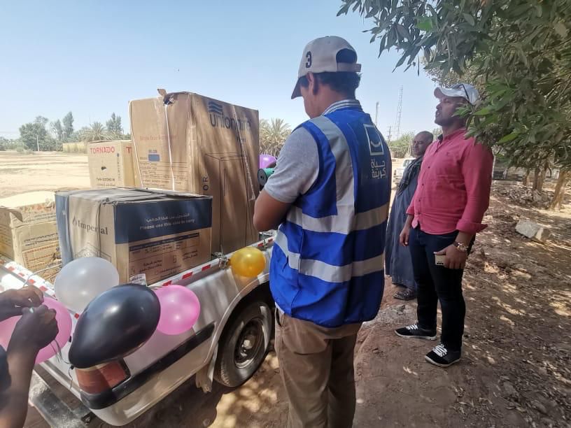 السيسي يوجه بالدعم العاجل لمواطن بأسوان تعرض منزله لحريق