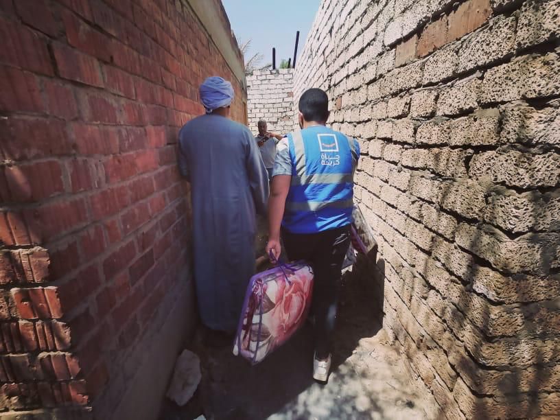 السيسي يوجه بالدعم العاجل لمواطن بأسوان تعرض منزله لحريق