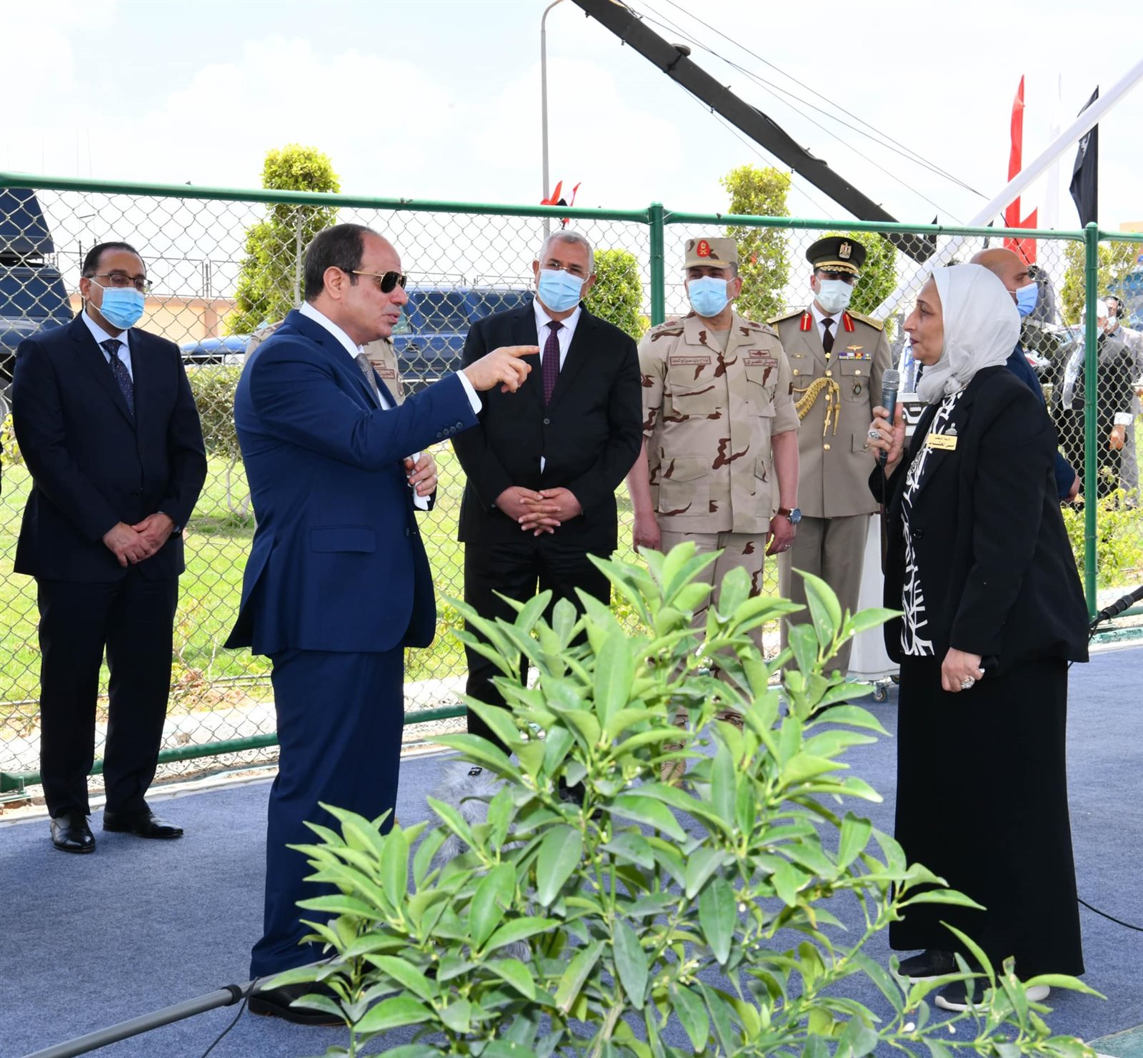 السيسي يفتتح مجمع الإنتاج الحيواني 