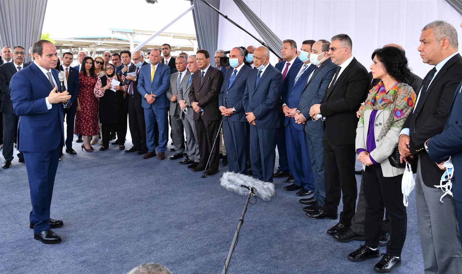 السيسي يفتتح مجمع الإنتاج الحيواني 