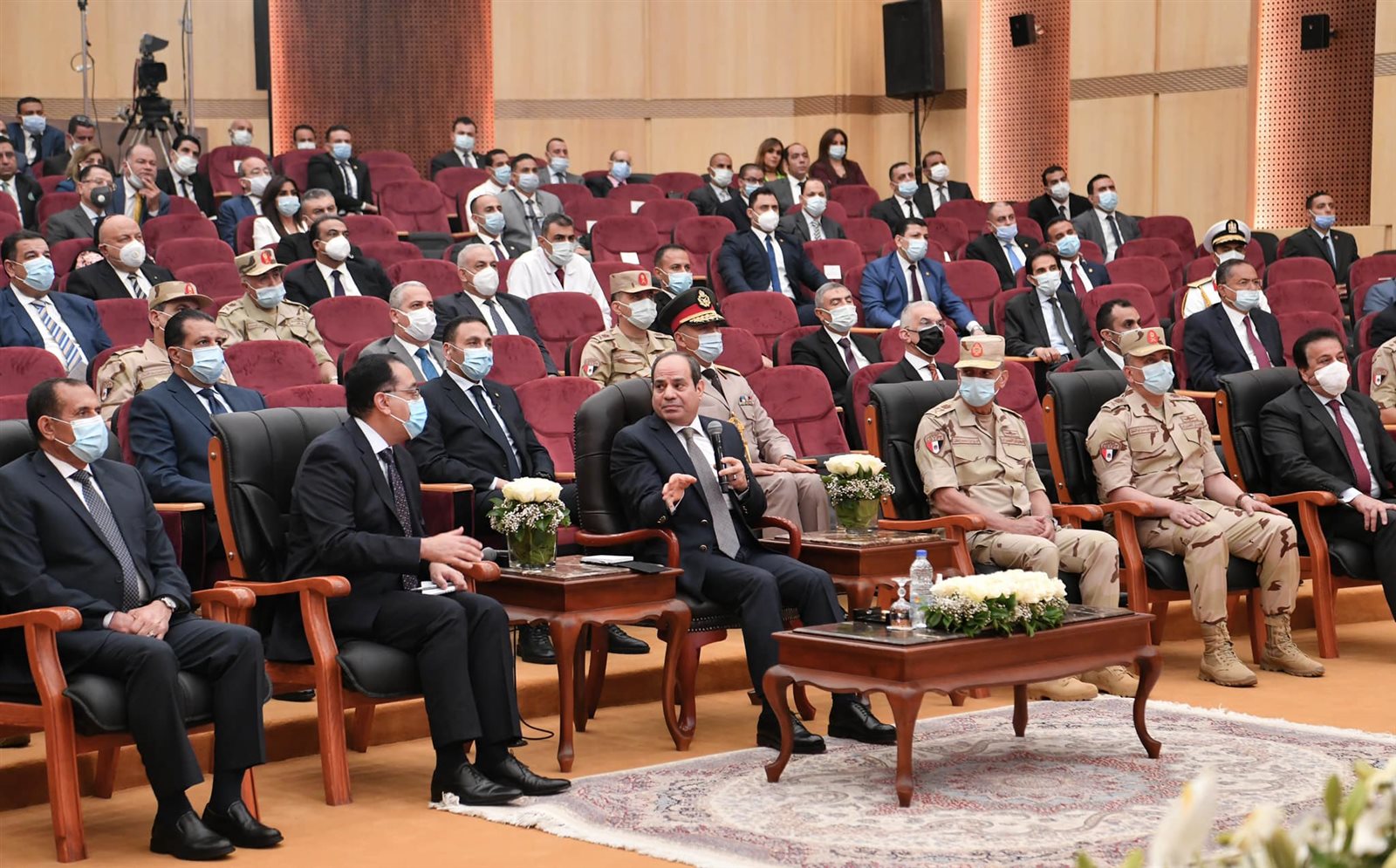 السيسي يفتتح مجمع الإنتاج الحيواني 