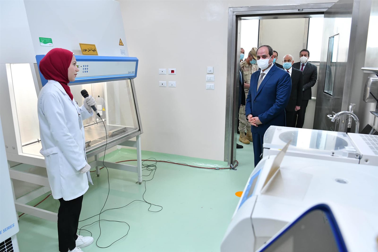 السيسي يفتتح مجمع الإنتاج الحيواني 