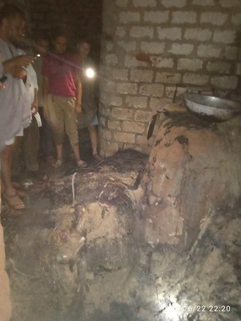 نشوب حريق هائل بمنزل بأسيوط