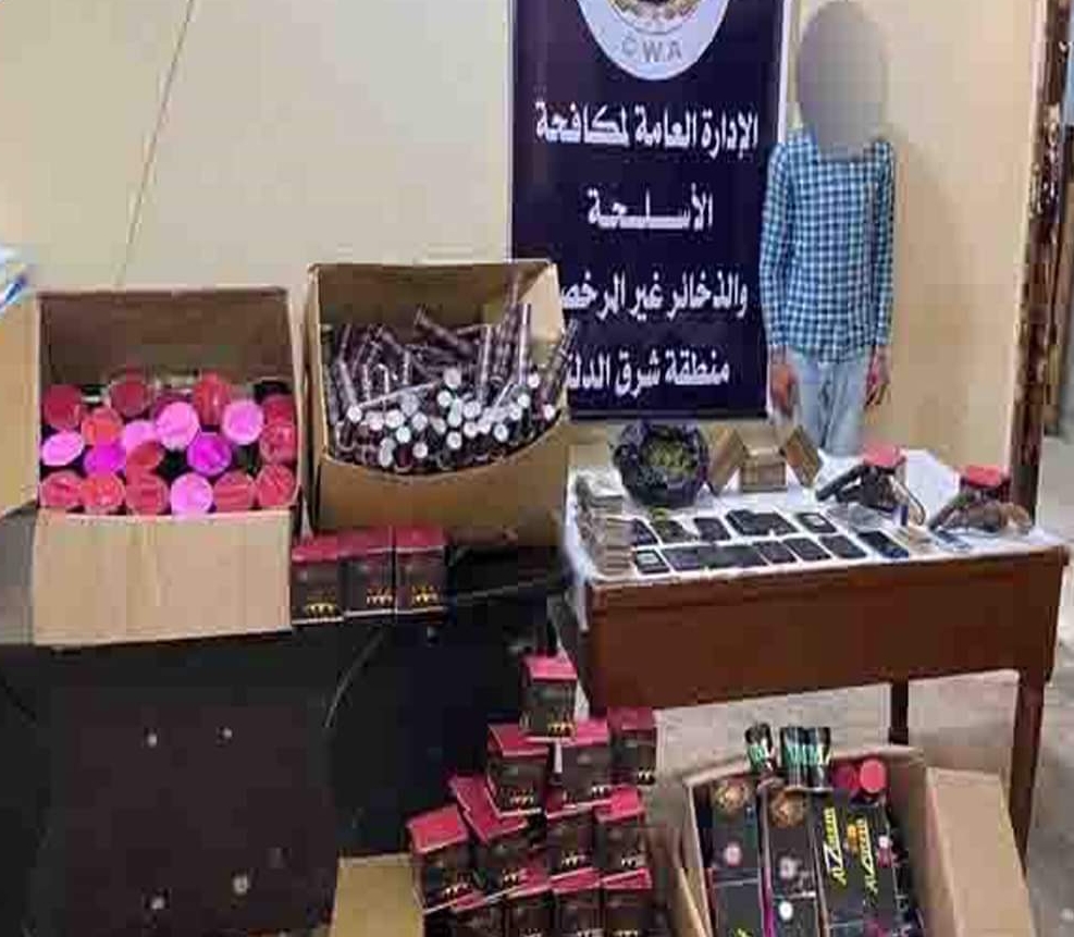 المتهم والمضبوطات