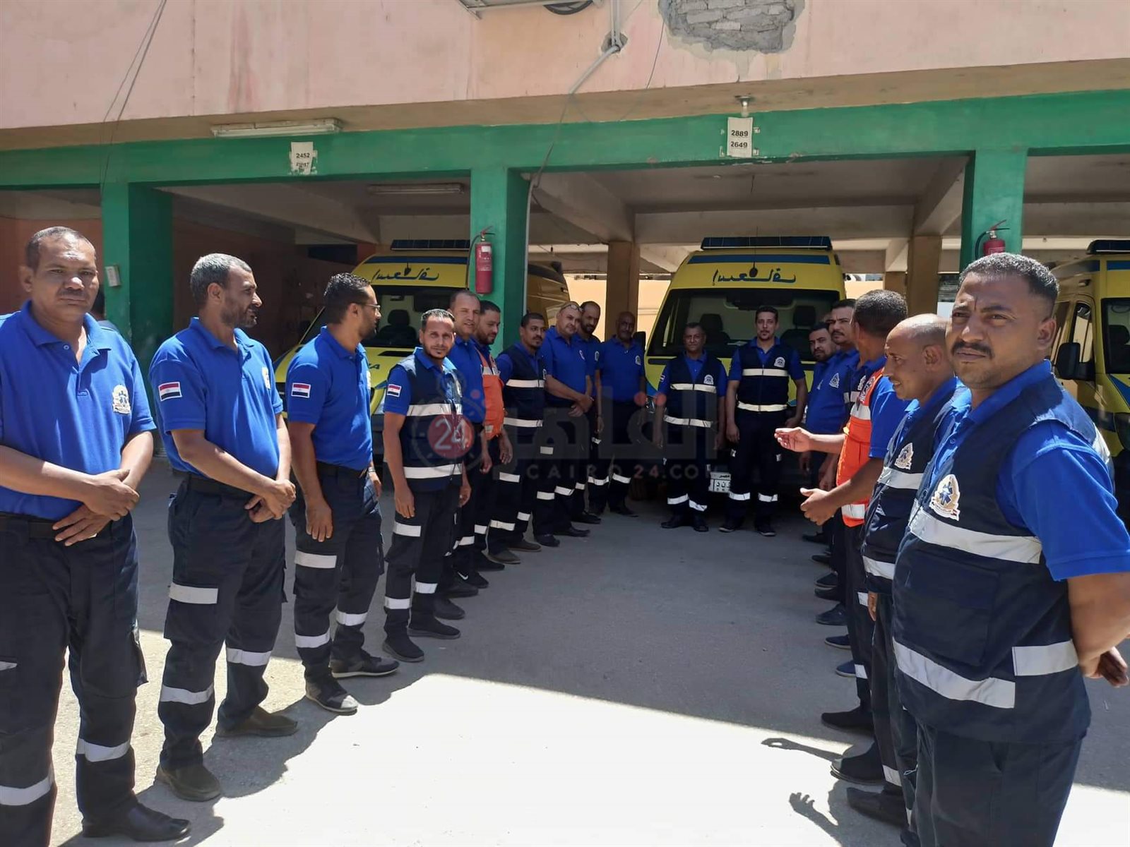 الممر الشرفي لسائق إسعاف الأقصر والمسعف 