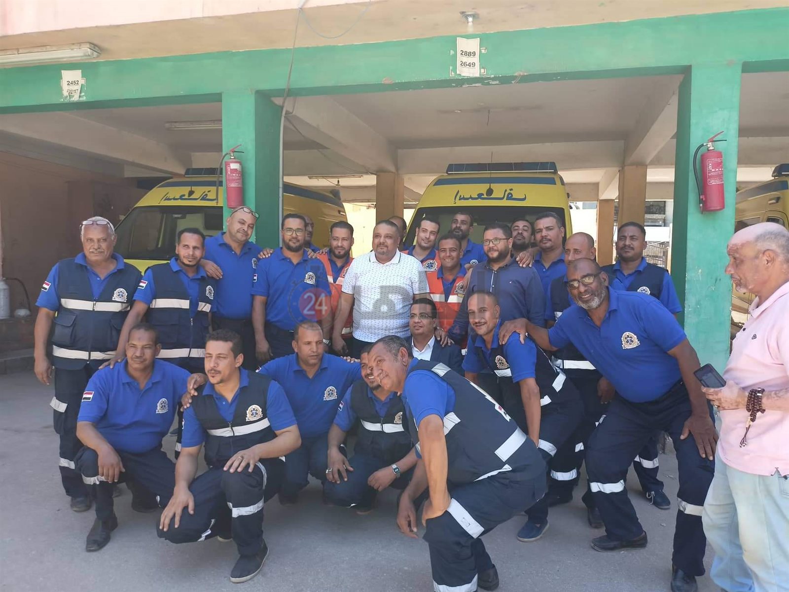 موظفي إسعاف الأقصر 