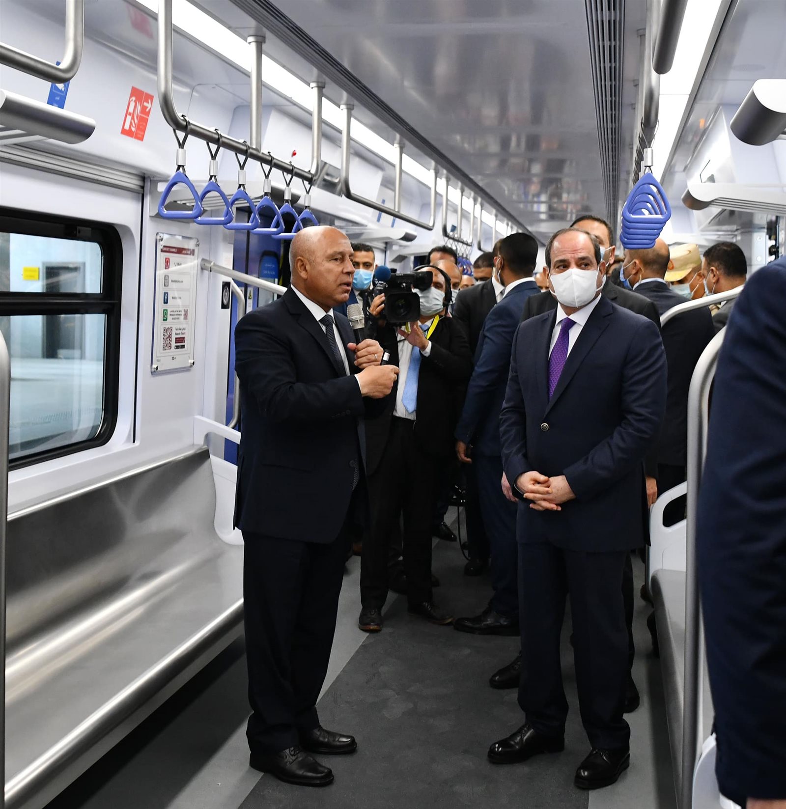 الرئيس السيسي يفتتح محطة عدلى منصور 