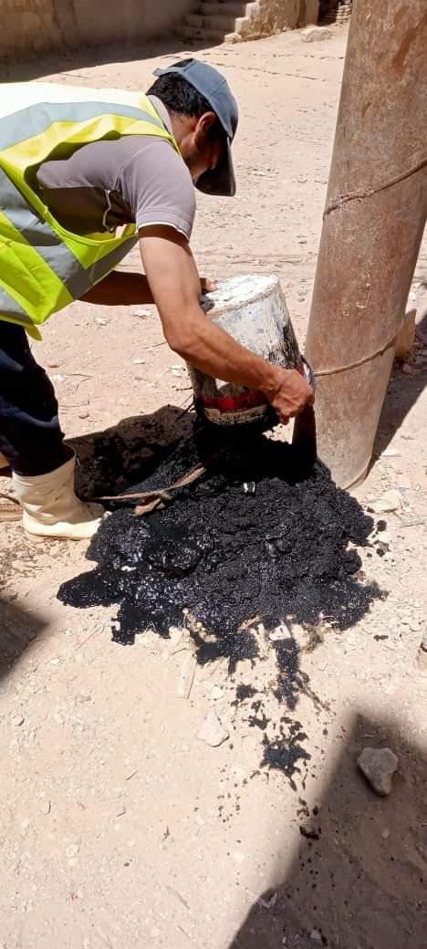 تطهير شبكات الصرف الصحي بمحافظة الفيوم 