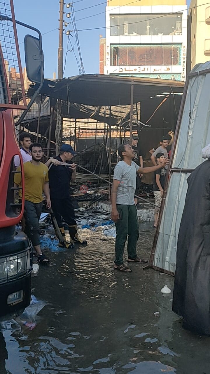حريق سوق بالإسماعيلية 