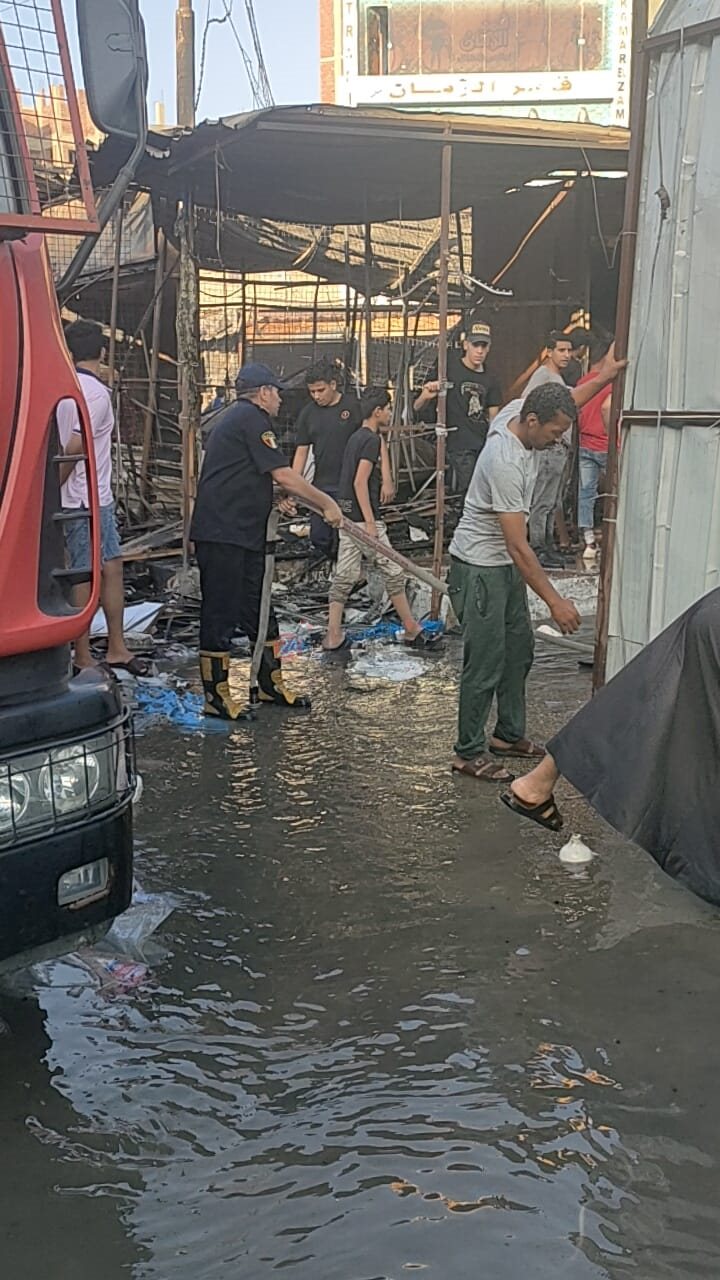 حريق سوق بالإسماعيلية 