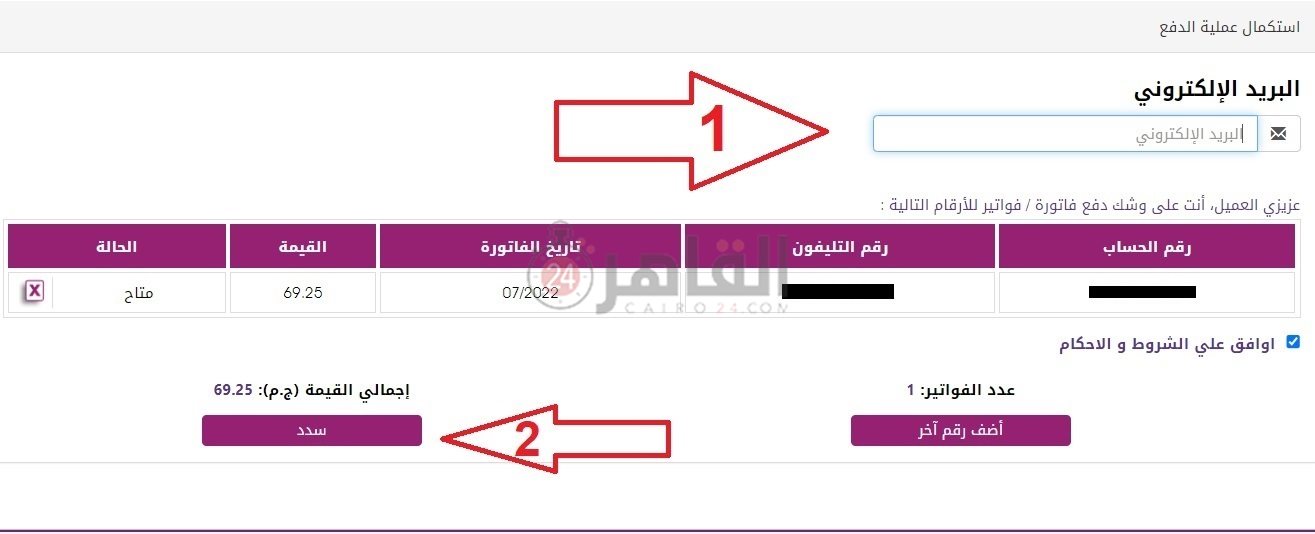 خطوات الاستعلام ودفع فاتورة التليفون الأرضي يوليو 2022