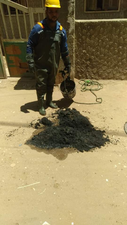 تطهير شبكات الصرف الصحي بالفيوم 