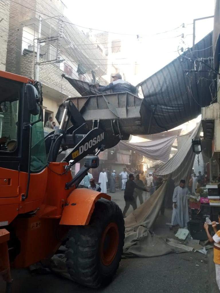 حملة ازالات بمدينة الأقصر 