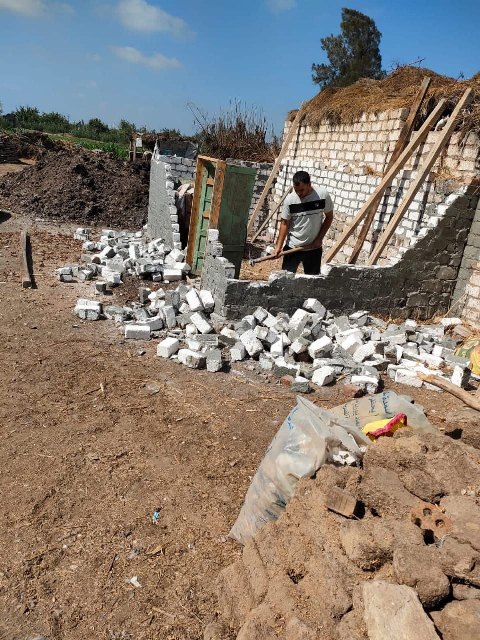 إزالة تعديات على الأراضي بالشرقية 02