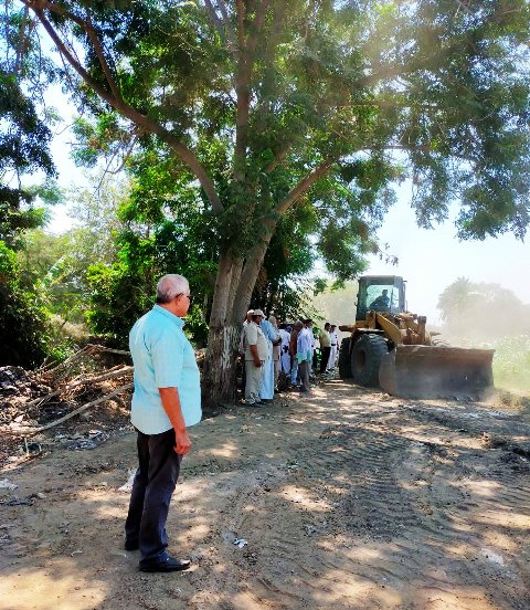 إزالة تعديات على الأراضي بالشرقية 01