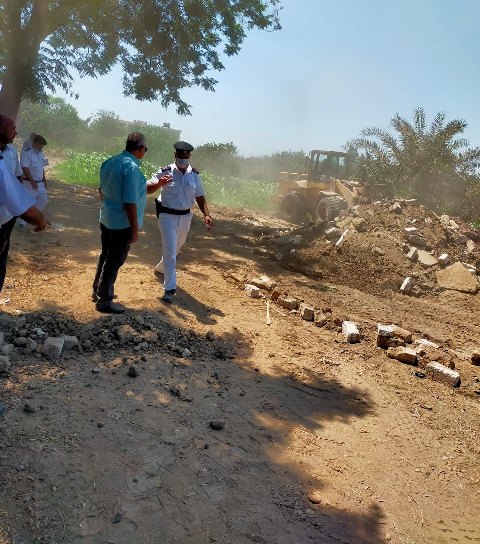 إزالة تعديات على الأراضي بالشرقية 02