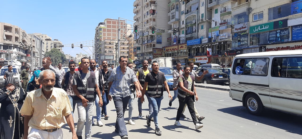 حملة لإزالة الإشغالات بالإسكندرية 